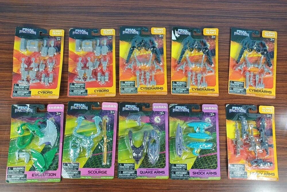 Final Faction Action Figures Accessories Lot Of 10 Alpha Team 1 & Kharn 2021